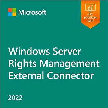 Microsoft Windows Server 2022 Rights Management External Connector (elektronická licence) - Kancelářský software