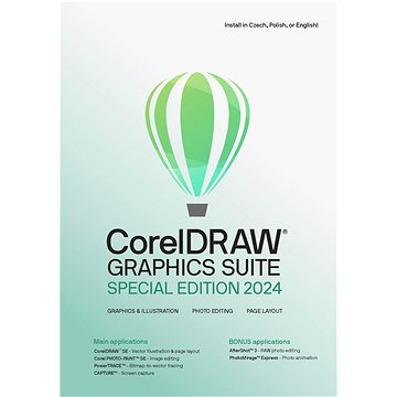 

CorelDRAW Graphics Suite Special Edition 2024, CZ/PL (elektronická licence)