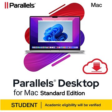Parallels Desktop, Mac, Academic Subscription na 12 měsíců (elektronická licence)