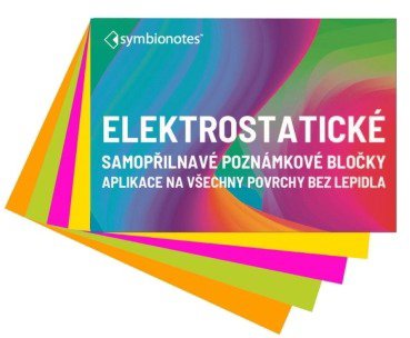 

SYMBIO Elektrostatické bločky Symbionotes 70x100 mm MIX 4 barev (100ks)
