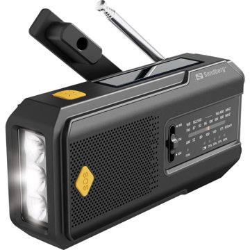 

Sandberg Surviovor All-in-1 2000 mAh, FM/AM rádio s dalšími funkcemi, černá