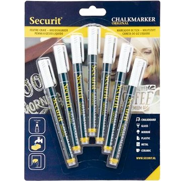 SECURIT křídové, 1-2 mm, bílé - balení 7 ks