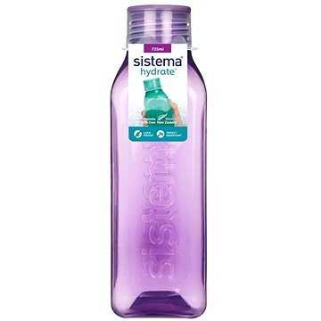 

Sistema® Hydrate™ Láhev Square šroubovací víčko 725 ml, fialová