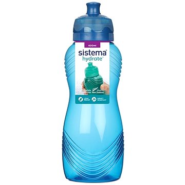 

Sistema® Hydrate™ Láhev Wave Twist ‘n’ Sip 600 ml, modrá