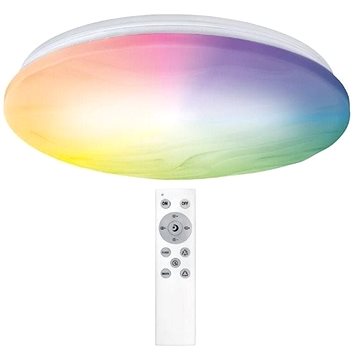 

Solight LED smart stropní světlo Wave, 30W, 2300lm, wifi, RGB + CCT, dálkové ovládání