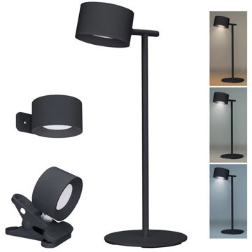 Solight nabíjecí 3v1, 280lm, změna CCT, stmívání, černá