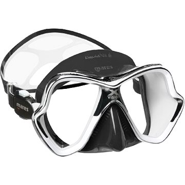 

Mares Maska X-VISION CHROME LiquidSkin, bílá-černá