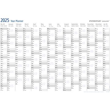 

STAEDTLER Roční plánovač 2025 Lumocolor, 84 × 60 cm, EN