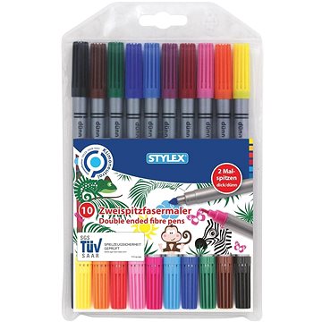 

Stylex Double ended fibre pens, 10 ks
