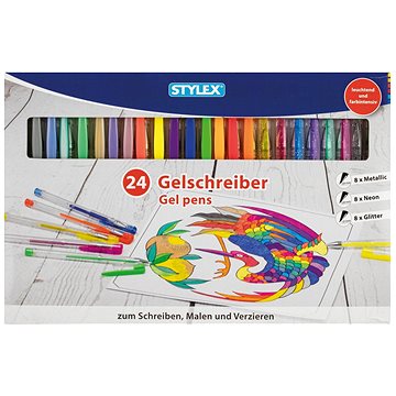 

Stylex Sada gel pens, 24 barev