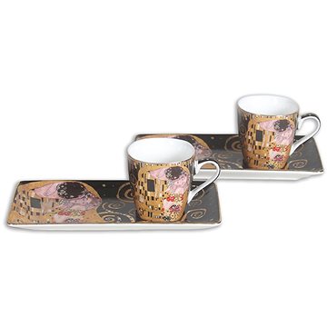 

Home Elements Espresso set 2× 75 ml, Klimt Polibek černý