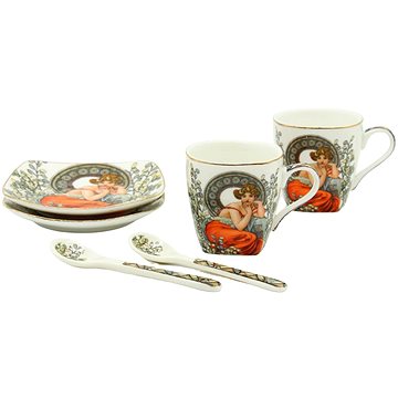 

Home Elements Espresso šapo sada 2×75 ml, Mucha světlý