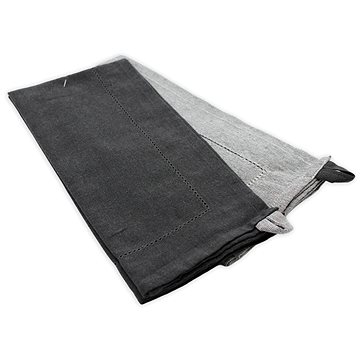 

Home Elements Utěrka z recyklované bavlny, 2 ks, 50×70 cm, tmavě a světle šedá