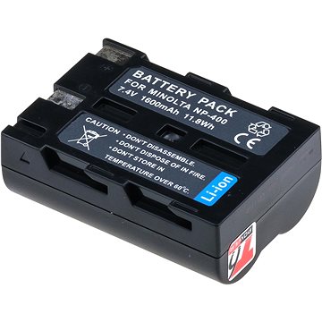

T6 power Minolta NP-400, D-Li50, 1600mAh, 11,8Wh, černá