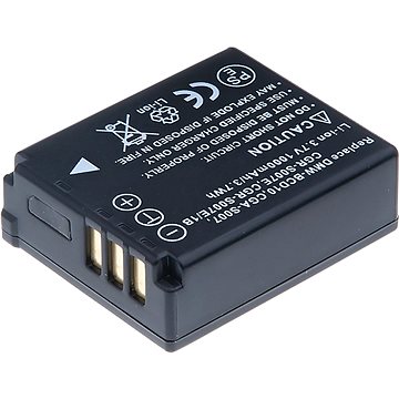

T6 power Panasonic DMW-BCD10, CGA-S007, CGR-S007E, CGR-S007E/1B, 1000mAh, černá