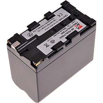 T6 power Sony NP-F930, NP-F950, NP-F960, NP-F730H, NP-F970, 7800mAh, šedá