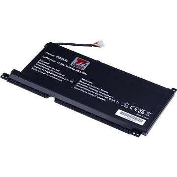 

T6 Power pro notebook Hewlett Packard L48430-2C1, Li-Poly, 11,55 V, 4545 mAh (52,5 Wh), černá