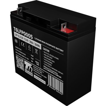 

T6 Power LiFePO4 12,8 V, 30 Ah, 384 Wh, Bluetooth, M12
