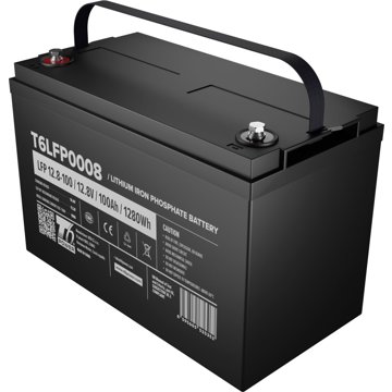 T6 Power LiFePO4 12,8 V, 100 Ah, 1280 Wh, Bluetooth, M16