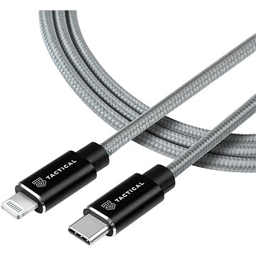 Tactical Fast Rope Aramid Cable USB-C/Lightning MFi 1m Grey