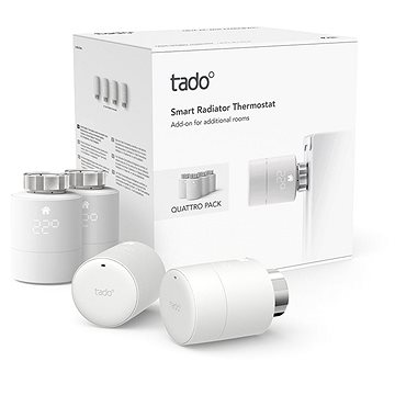 

Tado Chytrá termostatická hlavice Quattro, přídavné zařízení, sada, 4 ks