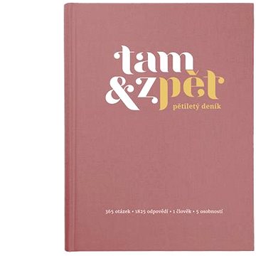 

Tam & zpět Pětiletý deník - velký, růžový