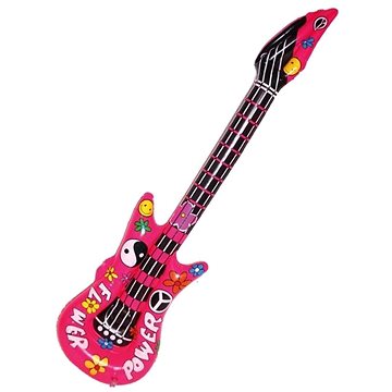 

Nafukovací kytara hippie - hipís - 60. léta - 105 cm