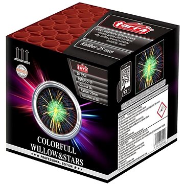 

Tarra Ohňostroj - baterie výmetnic - colorfull willow&stars 36 ran