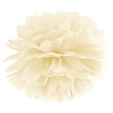 

PARTYDECO Papírový pompom 35 cm krémový