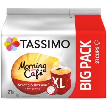 

TASSIMO Morning Café Strong & Intense XL 21 kapslí