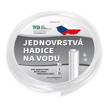 

TUBI Hadice zahradní jednovrstvá 15 × 19 mm, průhledná - délka 10 m