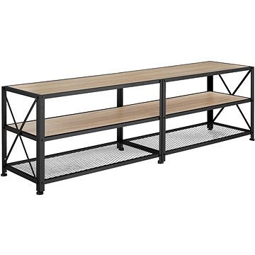 

Tectake Televizní stolek - 161 cm, Industrial světlé dřevo, dub Sonoma