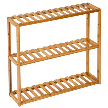 

TecTake Regál policový bambus 3 police, 60 × 15 × 54,5 cm