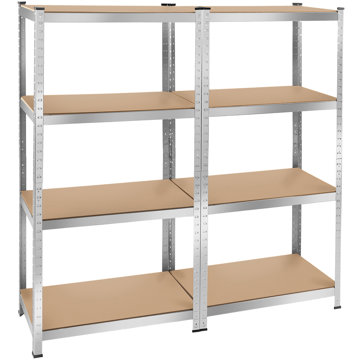 TecTake Regál, 2 × 4 polic
