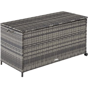 

Úložný box s hliníkovým rámem 297l 117 × 54 × 64 cm šedý
