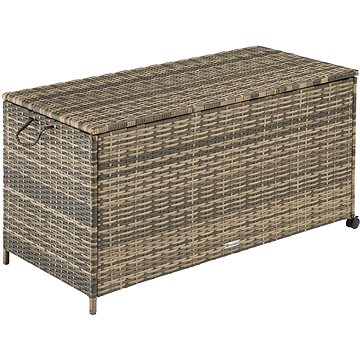 

TECTAKE Zahradní úložný box 117 × 54 × 64 cm přírodní