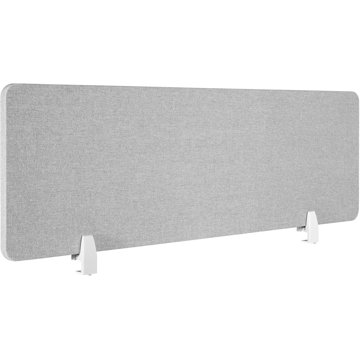 TECTAKE Noisy akustická přepážka na stůl, 143 cm, šedá