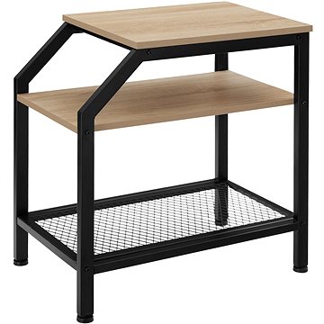 

Tectake Odkládací stolek Plymouth 36,5×58,5×59,5cm, Industrial světlé dřevo, dub Sonoma