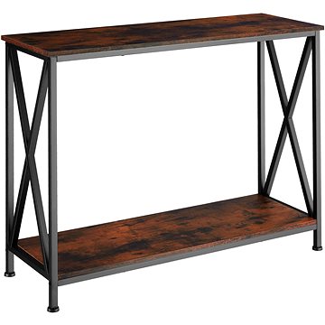 

Tectake Konzolový stolek Tacoma 100×35×80,5cm, Industrial tmavé dřevo