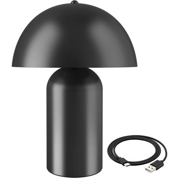 

TecTake Malá retro stolní lampa Kade, stmívatelná, černá