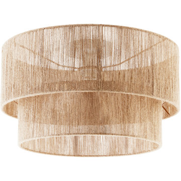 

TecTake Stropní svítidlo Lignea Lux z juty, boho styl, 40 W, hnědé