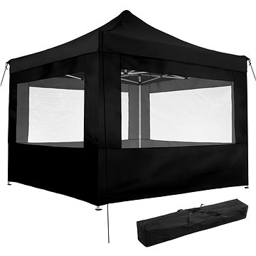

TECTAKE Skládací pavilon Olivia 3x3 m se 4 bočnicemi, černá