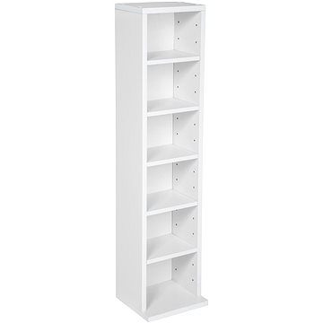

Tectake Stojan se 6 policemi na 102 CD, 90 × 21 × 20 cm - bílý