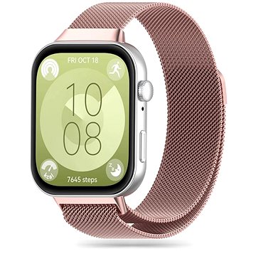 

Tech-Protect Milanese na Huawei Watch Fit 3, růžově zlatý