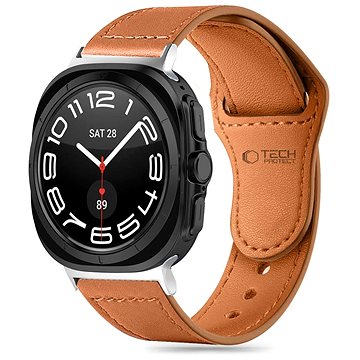 

Tech-Protect Leatherfit na Samsung Galaxy Watch Ultra, 47 mm, hnědý