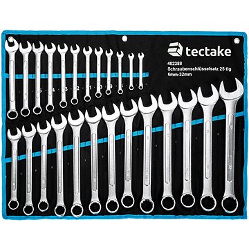 

Tectake Sada klíčů 25 dílná, černá/modrá
