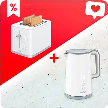 

Tefal KO693110 Sense bílá + Topinkovač Tefal TT693110 Sense 2S