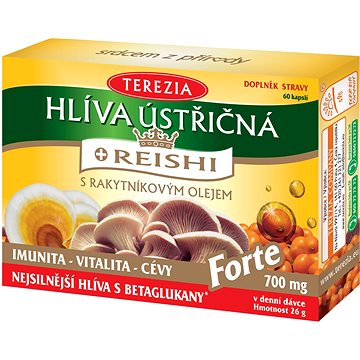 

TEREZIA Hlíva ústřičná s Reishi Forte 60 kapslí