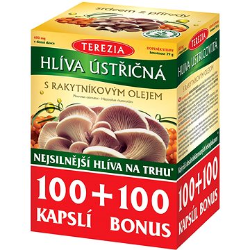 

TEREZIA Hlíva ústřičná s rakytníkovým olejem 100+100 kapslí