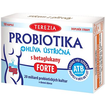 

TEREZIA Probiotika + hlíva ústřičná s betaglukany Forte 10 kapslí
